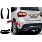 Paraurti posteriore Flaps Side Fins Flics compatibile con Mercedes GLA X156 GLA250 GLA45 (2014-in po