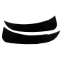 Paraurti posteriore Flaps Side Fins Flics compatibile con Mercedes GLA X156 GLA250 GLA45 (2014-in po