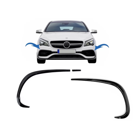 Paraurti anteriore Flaps Side Fins Flics compatibile con Mercedes CLA W117 C117 X117 (2016-2018) con