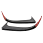 Paraurti posteriore Flaps Side Fins Flips compatibile con Mercedes CLA W117 (2014-2018) Carbon Editi