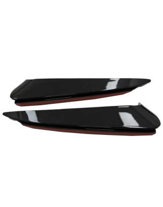 Paraurti posteriore Flaps Side Fins Flics compatibile con Mercedes C Classe W205 (2014-2020) nero lu