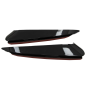 Paraurti posteriore Flaps Side Fins Flics compatibile con Mercedes C Classe W205 (2014-2020) nero lu