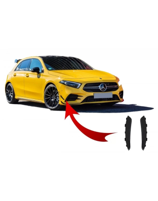 Paraurti anteriore Flaps Side Fins Flacs compatibile con Mercedes A Classe W177 V177 (04.2018-2022) 