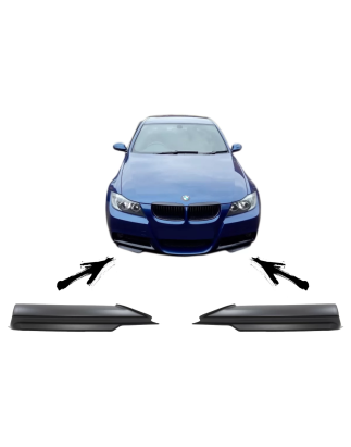 Paraurti anteriore Splitters Spoiler Lip compatibile con BMW 3 Serie E90 E91 M-Tech (2005-2008) (Cod