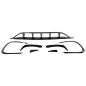 Paraurti anteriore Splitters Fins Aero Conversion Kit compatibile con Mercedes CLA W117 Facelift (20