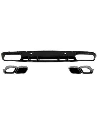 Paraurti posteriore Spoiler Diffusore compatibile con Mercedes C-Classe C205 A205 Cabrio (2014-2019)
