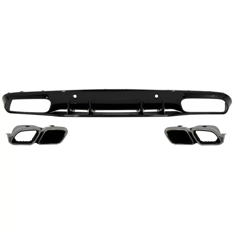 Paraurti posteriore Spoiler Diffusore compatibile con Mercedes C-Classe C205 A205 Cabrio (2014-2019)