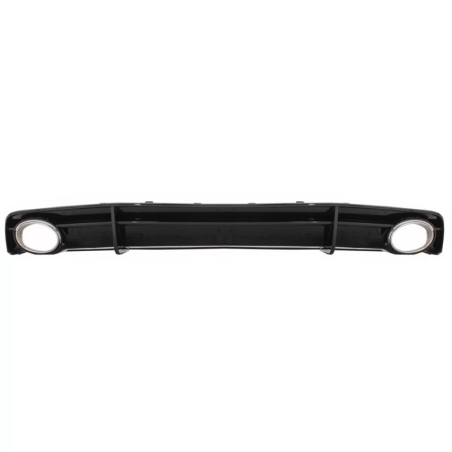 Paraurti posteriore Spoiler Diffusore nero con Terminali di scarico compatibile con Audi A7 4G Facel