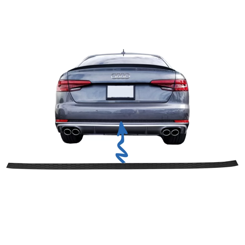 Paraurti posteriore Trim compatibile con Audi A4 B9 8W (2016-2018) Berlina Avant S-Line design For N