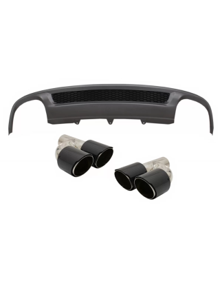 Paraurti posteriore Spoiler Diffusore d'aria compatibile con Audi A4 B8 Facelift Berlina Avant (2012