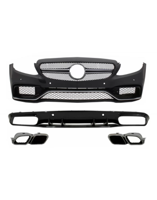Paraurti anteriore and Paraurti posteriore Spoiler Diffusore compatibile con Mercedes C-Classe C205 