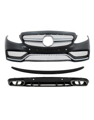 Paraurti anteriore compatibile con Mercedes C-Classe C205 A205 Cabrio (2014-2019) con Paraurti poste