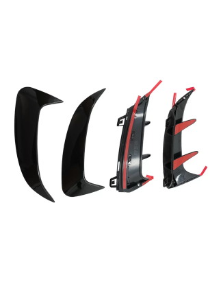 Paraurti posteriore Flaps Flics Side Fins compatibile con Mercedes A Classe W177 (04.2018-in poi) Ha