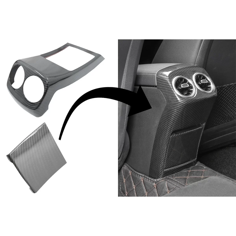 Paraurti posteriore Reflectors Frame Trim Cover Stickers Decal compatibile con Mercedes A-Classe V17
