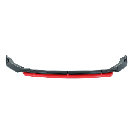 Paraurti anteriore Lip Extension Spoiler compatibile con VW Polo AW MK6 (2018-in poi) nero lucido Ad