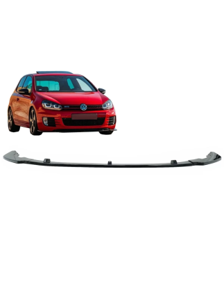 Paraurti anteriore Lip Extension Spoiler compatibile con VW Golf VI 6 MK6 (2009-2013) GTI design ner