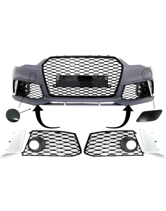 Paraurti anteriore Parts compatibile con Audi A6 C7 4G Facelift (2011-2018) RS6 design (Cod. K-FBPAU