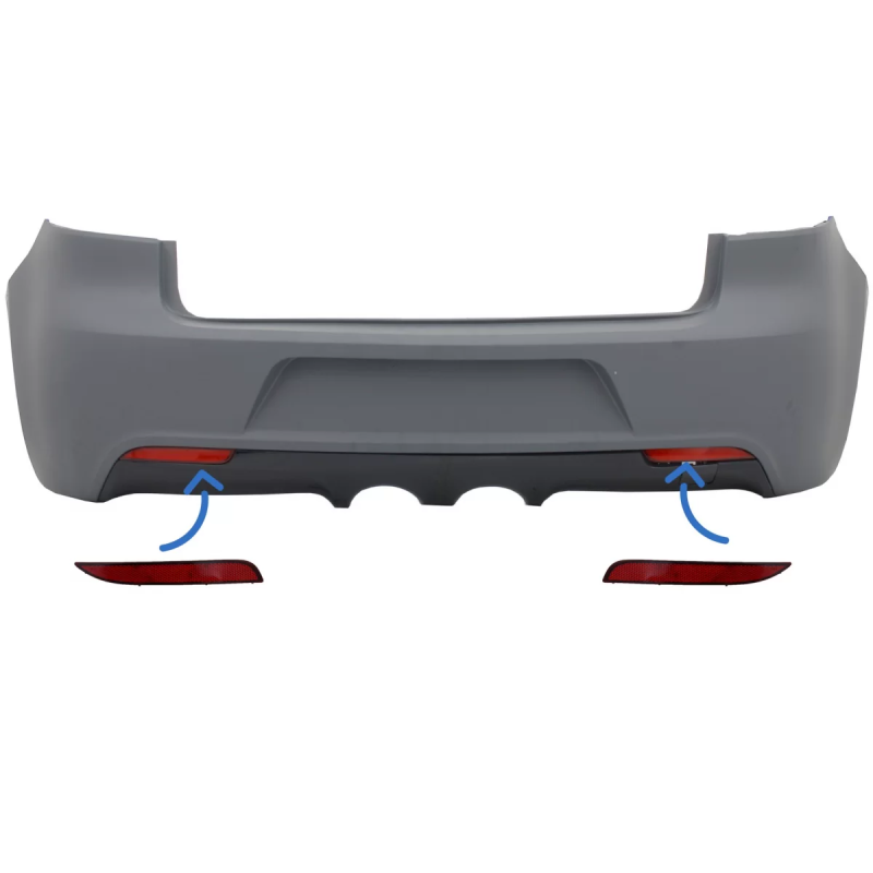 Paraurti posteriore Reflector compatibile con VW Golf 6 VI (2008-2013) R20 (Cod. K-RBRVWG6R20)