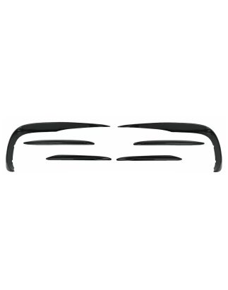 Paraurti anteriore Splitters Fins Aero compatibile con Mercedes Classe E W213 S213 C238 A238 Sport L