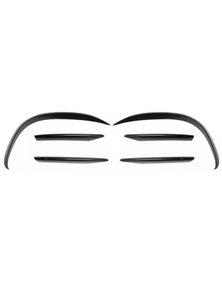 Paraurti anteriore Splitters Fins Flaps Aero compatibile con Mercedes C-Classe W205 S205 C205 A205 F