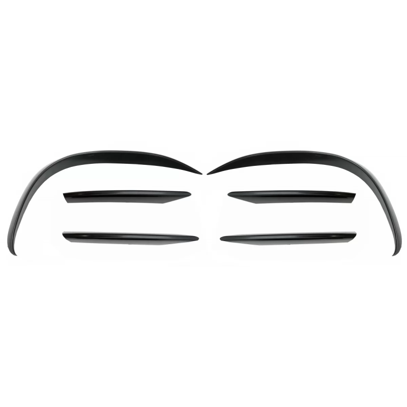 Paraurti anteriore Splitters Fins Flaps Aero compatibile con Mercedes C-Classe W205 S205 C205 A205 F