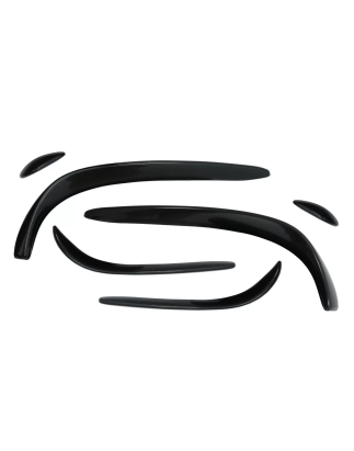 Paraurti anteriore Splitters Fins Flaps Aero compatibile con Mercedes C-Classe W205 S205 C205 A205 (