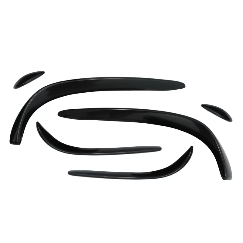 Paraurti anteriore Splitters Fins Flaps Aero compatibile con Mercedes C-Classe W205 S205 C205 A205 (
