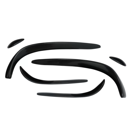 Paraurti anteriore Splitters Fins Flaps Aero compatibile con Mercedes C-Classe W205 S205 C205 A205 (