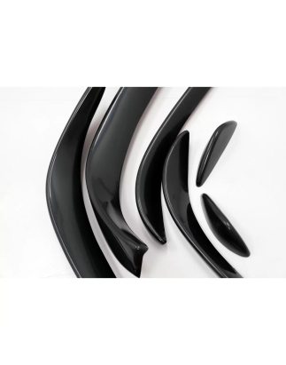 Paraurti anteriore Splitters Fins Flaps Aero compatibile con Mercedes C-Classe W205 S205 C205 A205 (