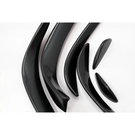 Paraurti anteriore Splitters Fins Flaps Aero compatibile con Mercedes C-Classe W205 S205 C205 A205 (