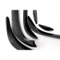 Paraurti anteriore Splitters Fins Flaps Aero compatibile con Mercedes C-Classe W205 S205 C205 A205 (