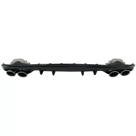 Paraurti posteriore Diffusore con Terminali di scarico compatibile con Mercedes C-Classe W205 S205 S