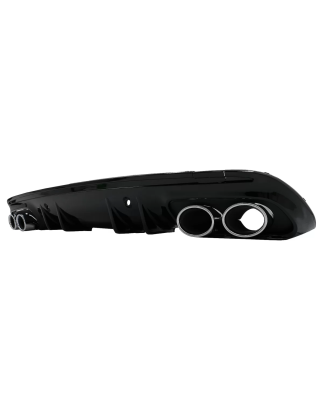 Paraurti posteriore Diffusore con Terminali di scarico compatibile con Mercedes C-Classe W205 S205 S