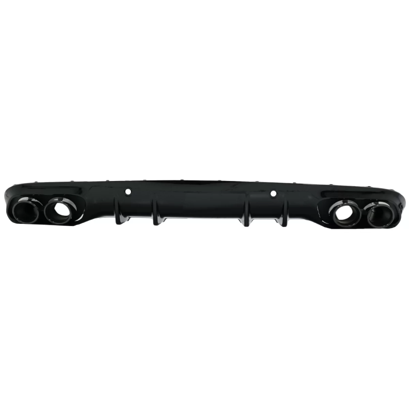 Paraurti posteriore Spoiler Diffusore Double Outlet con Terminali di scarico compatibile con Mercede