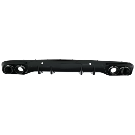 Paraurti posteriore Spoiler Diffusore Double Outlet con Terminali di scarico compatibile con Mercede