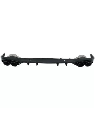 Paraurti posteriore Spoiler Diffusore Double Outlet con Terminali di scarico compatibile con Mercede