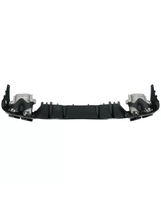 Paraurti posteriore Spoiler Diffusore Double Outlet con Terminali di scarico compatibile con Mercede