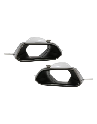 Paraurti posteriore Spoiler Diffusore con Terminali di scarico compatibile con BMW 3 Serie G20 G28 B
