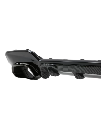 Paraurti posteriore Spoiler Diffusore con Terminali di scarico compatibile con BMW 3 Serie G20 G28 B
