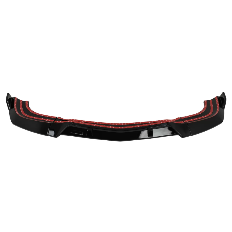 Paraurti anteriore Lip compatibile con Mercedes C-Classe W204 S204 C204 Facelift (2011-2015) nero lu