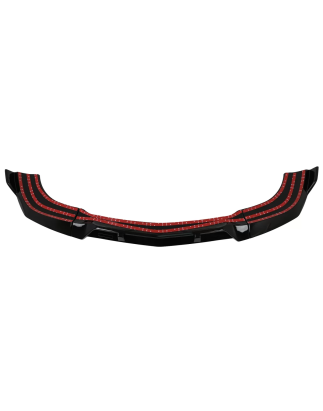 Paraurti anteriore Lip compatibile con Mercedes C-Classe W204 S204 C204 Facelift (2011-2015) nero lu