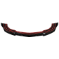Paraurti anteriore Lip compatibile con Mercedes C-Classe W204 S204 C204 Facelift (2011-2015) nero lu
