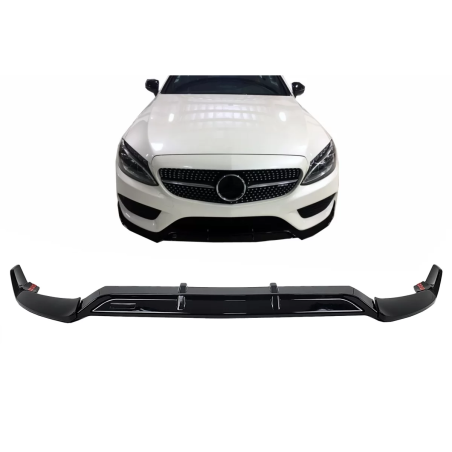 Paraurti anteriore Lip compatibile con Mercedes C-Classe W205 Berlina S205 T-Modell A205 Cabrio C205