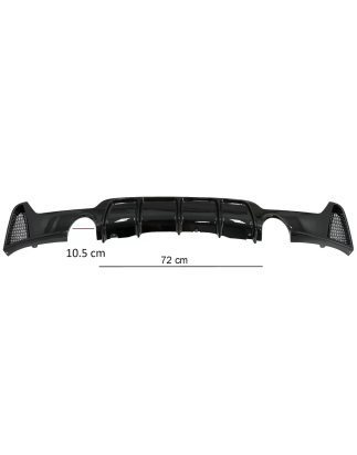 Paraurti posteriore Diffusore compatibile con BMW 4 Serie F32 F33 F36 (2013-2019) Cabrio M design Tw