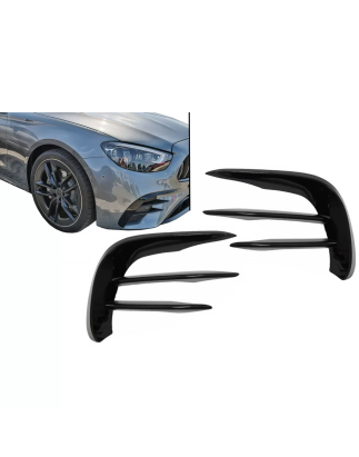 Paraurti anteriore Flaps Side Fins Flics compatibile con Mercedes Classe E W213 S213 C238 A238 Facel