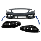 Paraurti anteriore Side Grilles compatibile con Mercedes CLA W117 C117 X117 (2013-2018) Facelift CLA