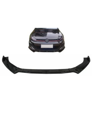 Paraurti anteriore Lip Extension Spoiler compatibile con VW Golf 7 GTI 7.5 GTI & R (2013-2020) nero 