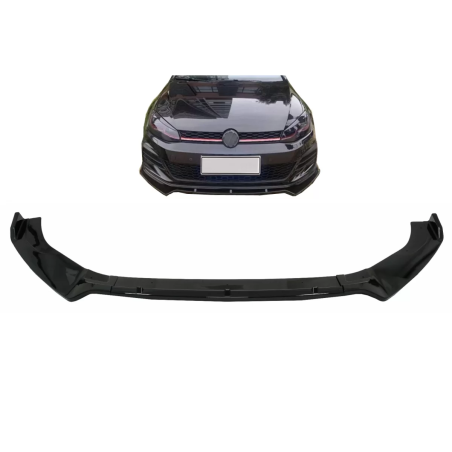 Paraurti anteriore Lip Extension Spoiler compatibile con VW Golf 7 GTI 7.5 GTI & R (2013-2020) nero 