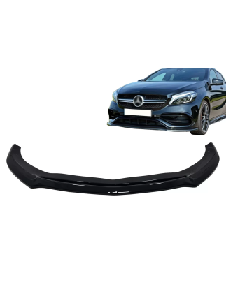 Paraurti anteriore Lip Extension compatibile con Mercedes A-Classe W176 AMG Facelift (2015-2018) ner
