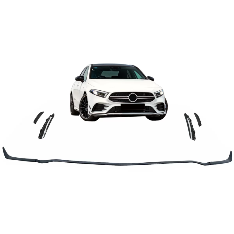 Paraurti anteriore Lip Extension compatibile con Mercedes A-Classe W177 V177 Sport-Line / A35 (04.20